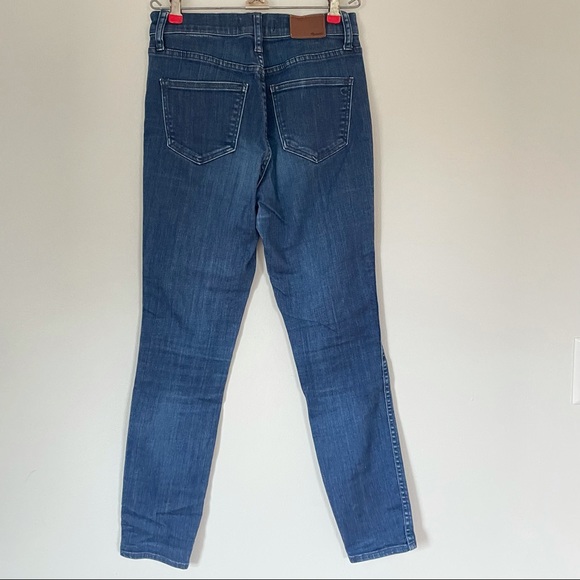 Madewell 10 Inch High Riser Skinny Skinny -Lydia Dark Wash Size 25 - Picture 8 of 13